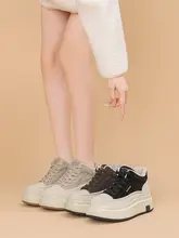 厚底カジュアルシューズ【加絨・保温・レトロスタイル・快適】