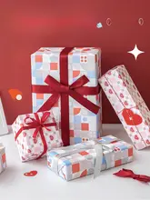 ラッピングペーパー リボン付き 上品 インスタ映え 誕生日 ギフト プレゼント ギフトボックス用
