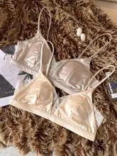桑蚕絲100%製 フランス風三角ブラジャー【夏用・薄手・美背・細肩ストラップ・小胸対応】