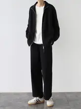 ユニセックス ディトブラックストレートパンツ【ウェスト・ウォッシュコットン】
