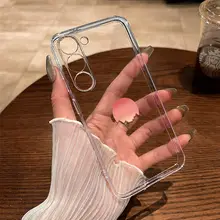 透明なスマートフォンケース【月と太陽デザイン・柔軟なTPU・衝撃吸収・カップル向け】