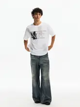 半袖Tシャツ メンズ アメリカンスタイル ストリート ぼかし染め ヴィンテージ加工 オフィスカジュアル カジュアル ペア 夏 「ISIETS」