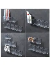 デスクトップ 収納ケース 透明 3 分割壁掛けミラーキャビネット