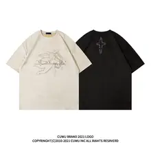 天使プリント半袖Tシャツ【レディース・カジュアル・フィット・ユニセックス】
