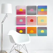 アンディ・ウォーホル サンライズアートモダンイラスト【シンプルで高級感のある壁掛け装飾】