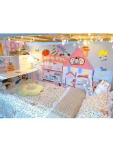 かわいいキャラクターの自動販売機デザイン 壁掛け装飾布【寝室用・背景布・インテリア】
