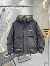 メンズ 秋冬用 フード付きコットンジャケット【無地・カジュアルデザイン・流行の工装スタイル】