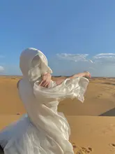 エジプト海辺旅行用のコットンリネンストール【UVカット・ビーチ・サハラ撮影用・多用途】