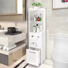 穴あけ不要！浴室用収納ラック【トイレ・洗面所用・フロアタイプ・省スペースデザイン】