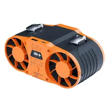 携帯用首掛け扇風機【大風力・充電式・アウトドア用】（セットアップ対応）