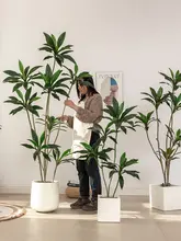 人工観葉植物 ポット インドアリビング用 ベルベット ブラジル木 高級デザイン 北欧スタイル 装飾オブジェ