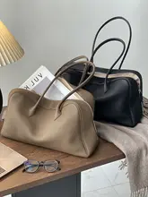 本革製 ショルダーバッグ【大容量・ボストンバッグ・通勤用・トートバッグ】