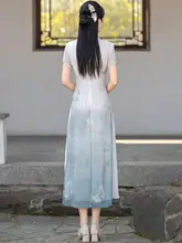 優雅なデザインのロングチャイナドレス【ノースリーブ・日常使い・新中式】