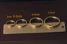 黄銅製 キーホルダーリング【錆びずに色褪せなし・フラットデザイン・アクセサリー用】