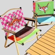 妖精デザインのカートン折りたたみキャンプチェア【アウトドア用・携帯便利】（セットアップ対応）
