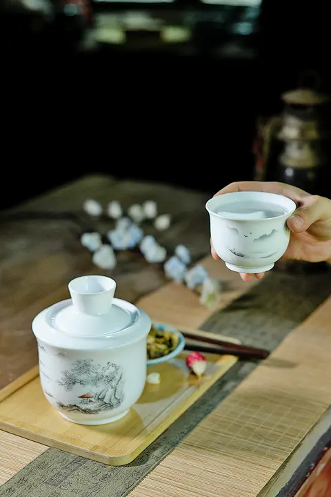 陶製 温酒器セット【黄酒用・家庭用・古風デザイン】