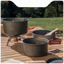 Naturehike アウトドアキャンプ鍋セット【携帯式・調理器具・食器付き】