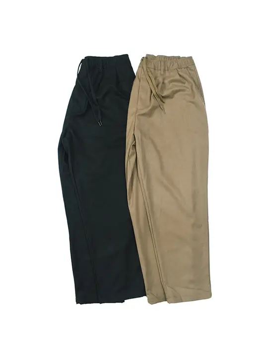 羊毛绒の日本風レトロデザイン快適パンツ【秋冬用・ゆったりシルエット・ドローストリング】