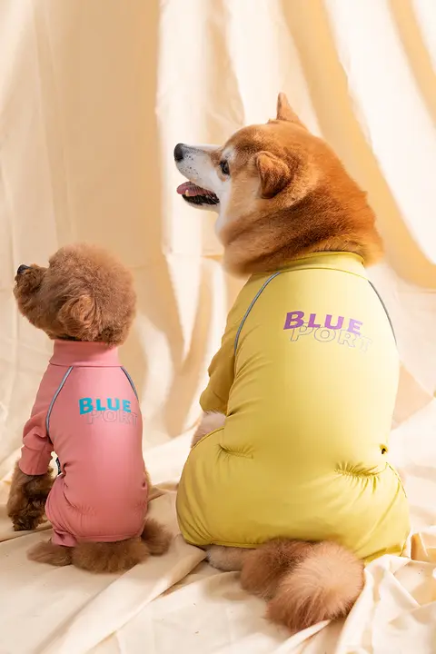 ペットウェア 犬 猫 四つ足 インナー ストレッチ 柴犬 シュナウザー プードル ヨガウェア 「blueport」