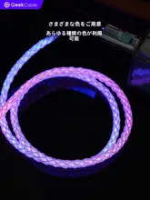 Apple iPhone対応USB Type-C車載充電ケーブル【光る単結晶銅・クイックチャージ】