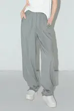 復古風ウォッシュデニムパンツ【女性用・ドレープデザイン・リバーシブル】