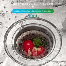 キッチン用 流水フィルター網【汎用・毛髪ゴミ除去・1000個セット】