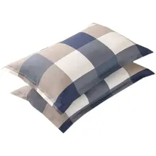 綿100%の大判枕カバー【シンプルデザイン・学生向け・単品】（セットアップ対応）