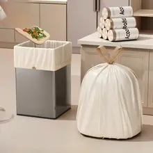 特厚大型キッチンごみ袋【手提げ式・家庭用・引きひも付き・プラスチック製】