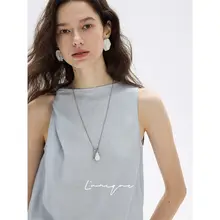 アートツイストショルダーストラップリネンタンクトップワンピース
