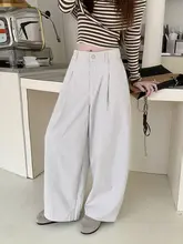ヴィンテージ風おしゃれなロングパンツ【ウエストゴム・ゆったりシルエット・カジュアル】
（セットアップ対応）