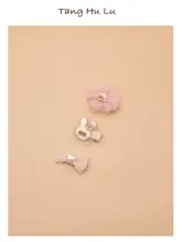 髪を傷めない赤ちゃん用フラワーヘアクリップ【可愛いデザイン・ベビー髪飾り】