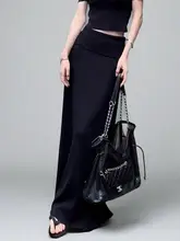 高腰ロングスカート【Aライン・ゆったりシルエット・秋冬用】