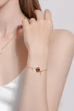 ブレスレット レディース デイジー テントウムシ シンプル オリジナル 個性的 おしゃれ 彼女 女友達 プレゼント