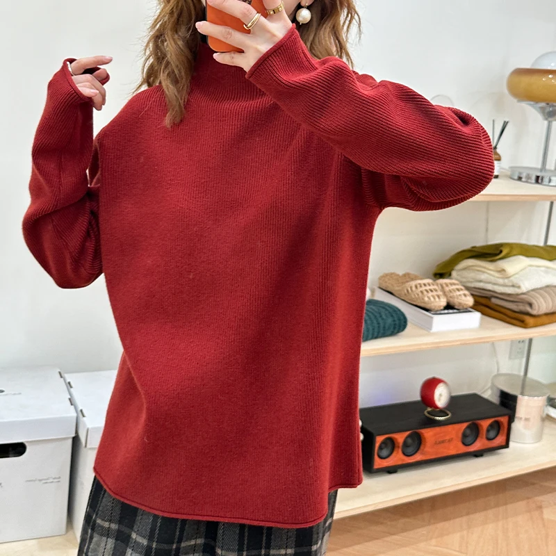 ママコーデの基本スタイルとは？やわらかニットハイネックが失敗しない理由