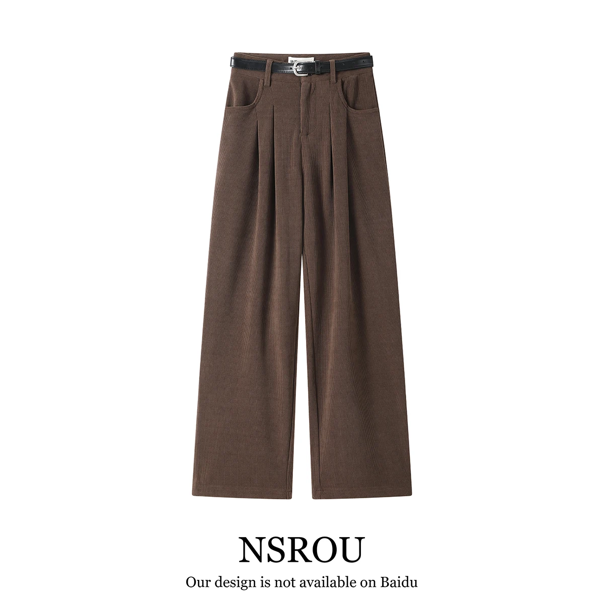 センタープレスワイドパンツの特徴と着用感：NSROUフィットコーデュロイワイドパンツの実際の評価