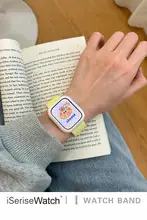Apple Watch用ストラップ レディース 通気性シリコン スポーツ 夏 かわいい おしゃれ 「iserisewatch」