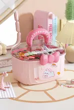 可愛いデザインの収納ボックス【子供用・ヘアアクセサリー・大容量・段階的仕切り】（セットアップ対応）