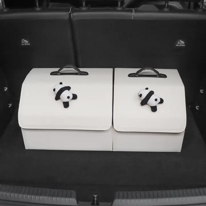 車用収納ボックス【バックトランク整理用・かわいく実用的なデザイン】