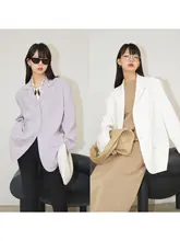 三醋酸製の風通しの良いオーバーサイズジャケット【ファッション性・スタイリッシュなシルエット】