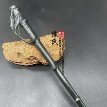 和田玉製 竹節デザインのヘアピン【新中式・古風・青玉】