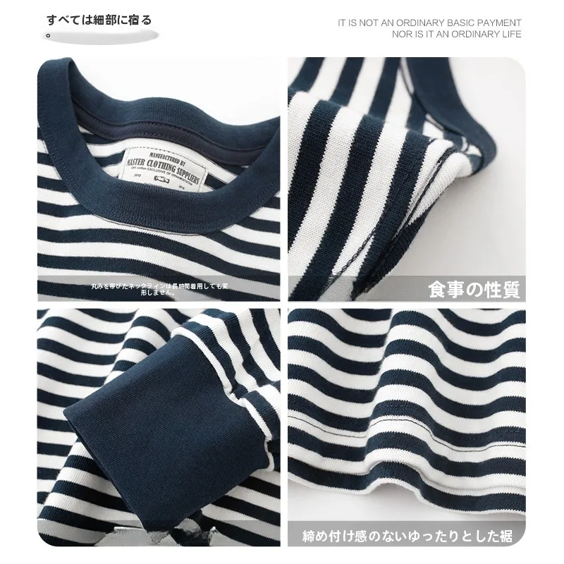 「Tシャツ 横から 着る」とき、どうやってスタイリングするの？長袖ストライプTシャツが解決するリアルな着こなしの悩み