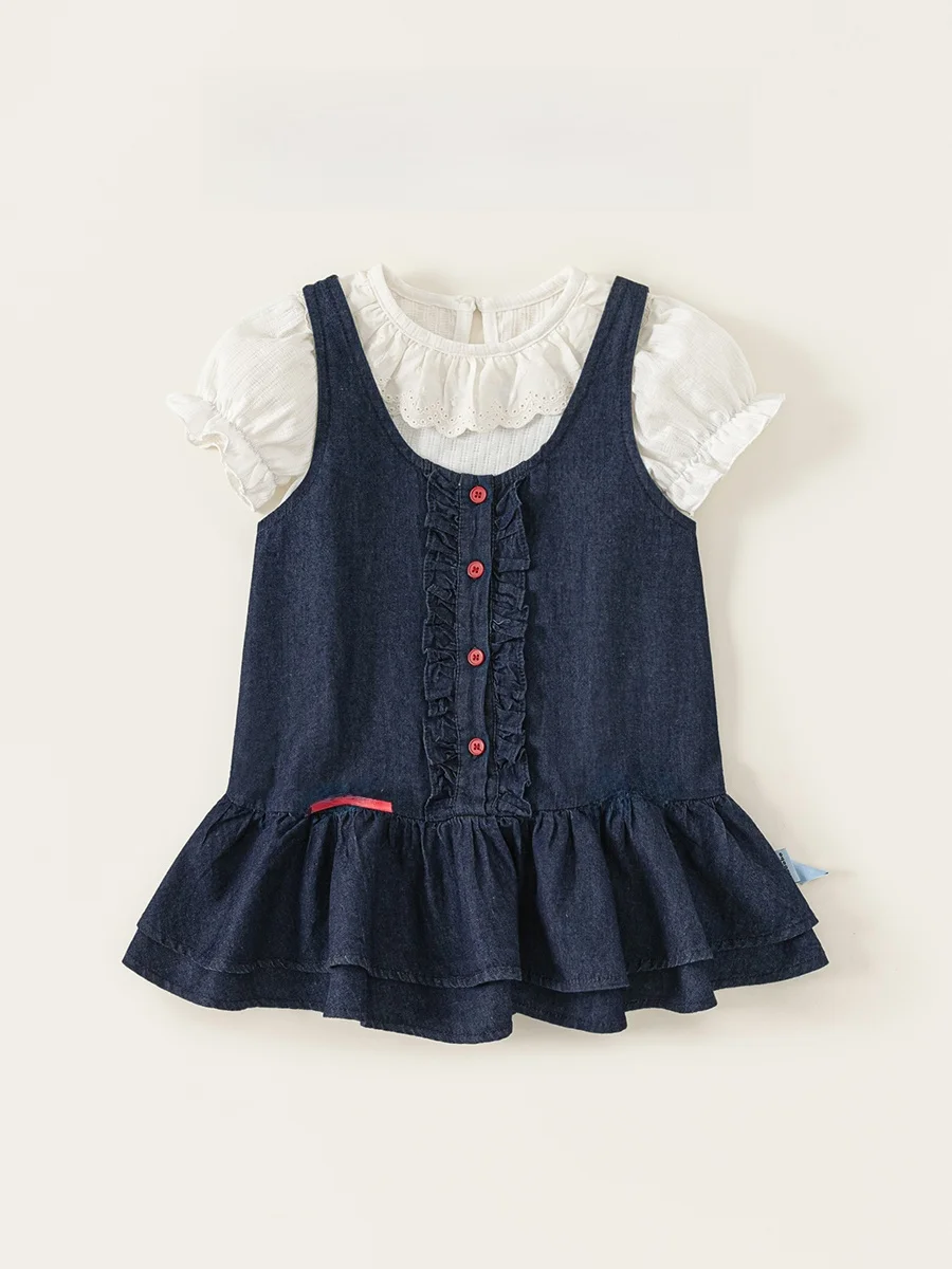 2歳 女の子 服 おしゃれ どう選ぶ？夏季復古スタイルのデニムスカートとリボンワンピースが解決する悩み