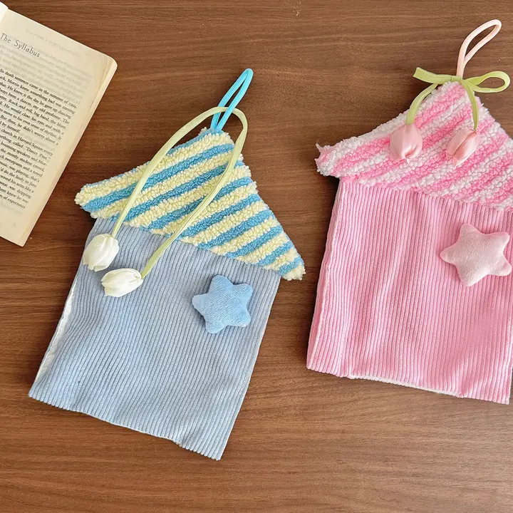 かわいい布製のハウス型ティッシュボックス【吊り下げ式・トイレ用・車載対応】