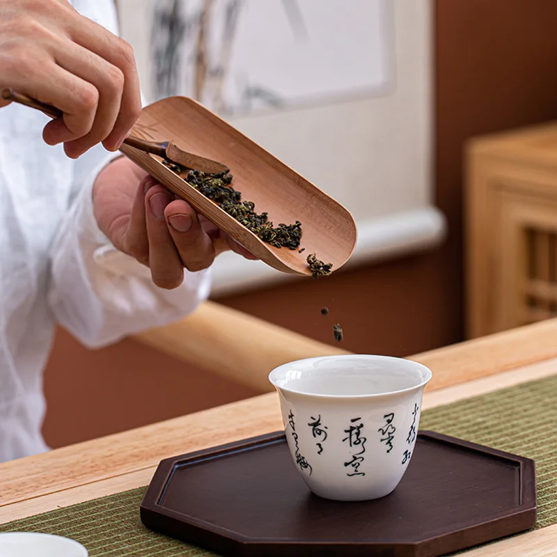 竹製茶道具セット：復古スタイルの茶則・茶針・茶拨を含む全品揃え
