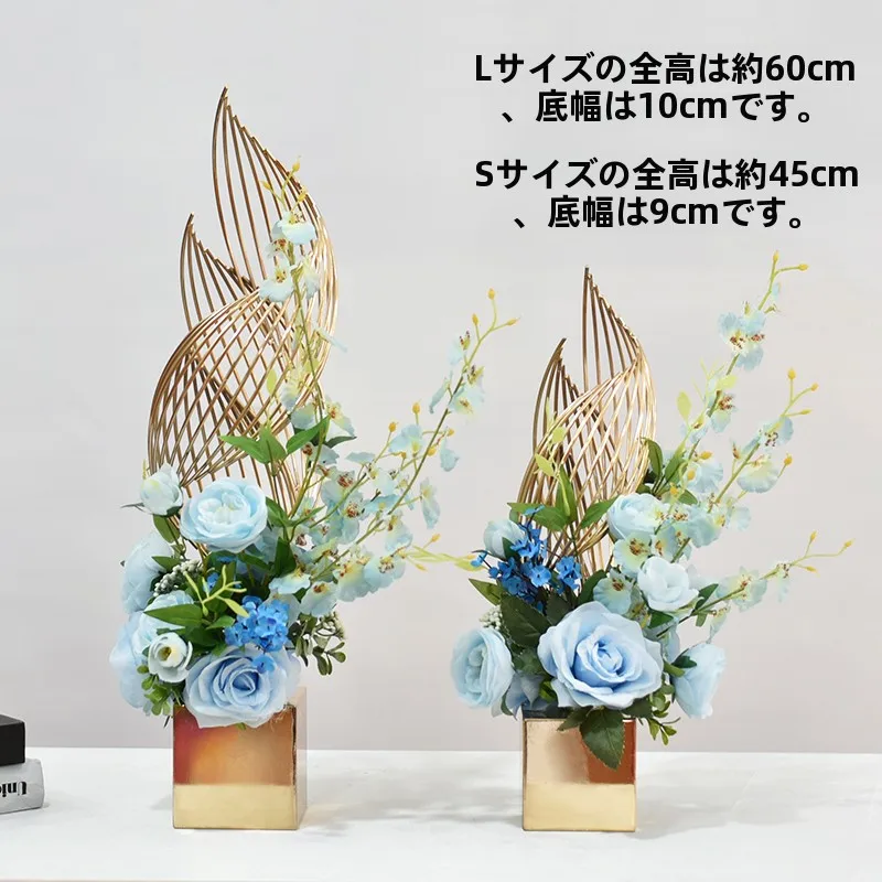 高級感漂う造花アレンジ：リビングや店舗用のデスク・玄関装飾