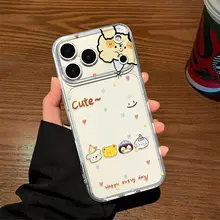 かわいい動物デザインのiPhoneケース【iPhone対応・透明・シリコン製】
