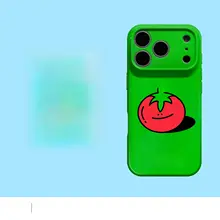 スマホケース iPhone対応 笑顔 柿モチーフ 可愛い 韓国風 インスタ映え 個性的