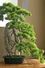 新中式風の枯山水風景 模擬松の木【室内外用・グリーンインテリア・禅スタイル】