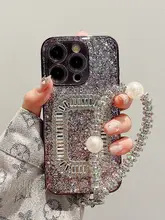 スタイリッシュなドリップコーティンググリッター立体ストーン手帳型iPhoneケース【iPhone対応・ラグジュアリー・防護機能付き】