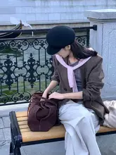 黒100%羊毛のベレー帽【秋冬用・パナマスタイル・デザイン帽子】